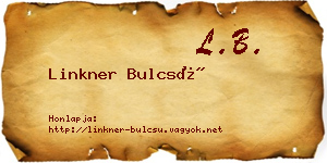 Linkner Bulcsú névjegykártya